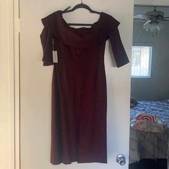 Brand new Babaton maroon dress 👗 - Picture 2 of 5